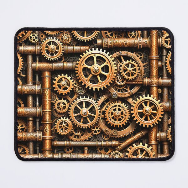 Item preview, Brass Steampunk Pipes and Gears designed and sold by Retro Art Factory.