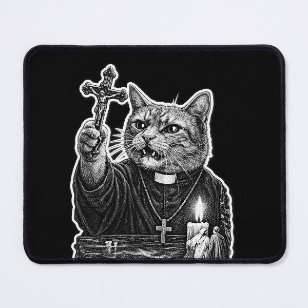 Item preview, Cat Exorcist - Funny Horror Cat Meme  designed and sold by oldpussboss.