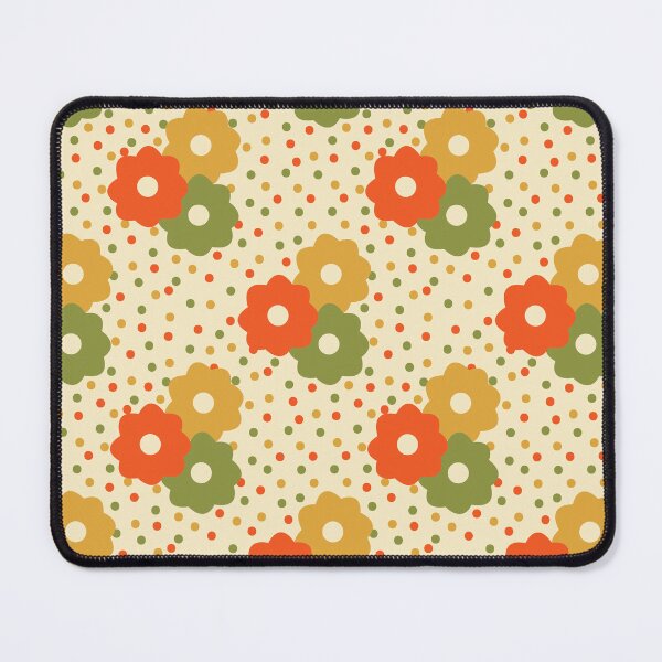 Item preview, 70's Ditsy Daisy and Dots in Cream designed and sold by YesterdayColl.