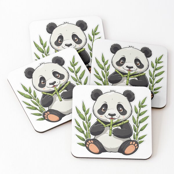 Item preview, Cute Panda Eating Bamboo – Panda Lover Gift designed and sold by michallechowicz.