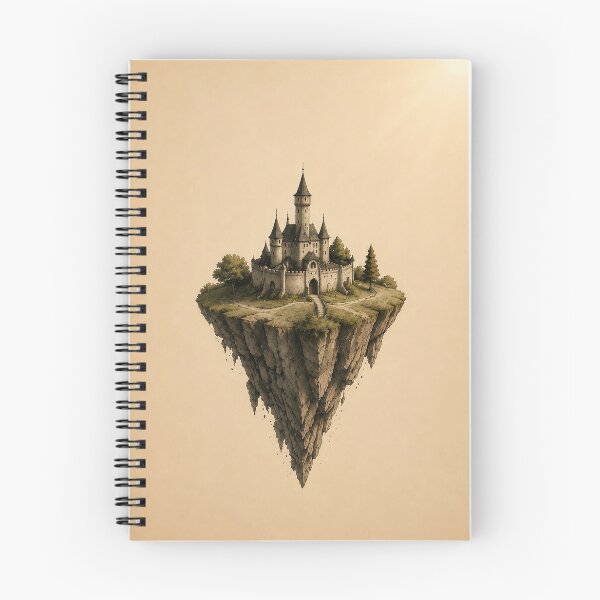 Item preview, Floating Island Castle – Surreal Fantasy Landscape Art designed and sold by SacredLensV.