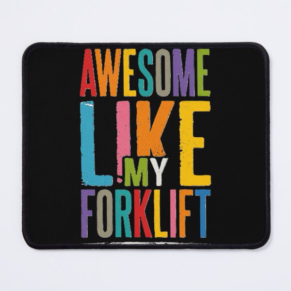 Item preview, Awesome Like My Forklift Retro Color Typography designed and sold by RetroNibylander.