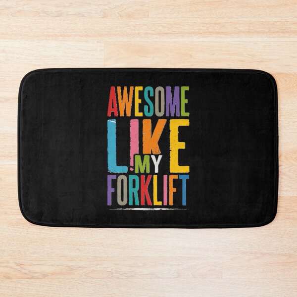 Item preview, Awesome Like My Forklift Retro Color Typography designed and sold by RetroNibylander.