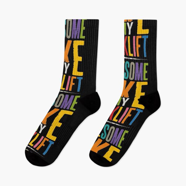 Item preview, Awesome Like My Forklift Retro Color Typography designed and sold by RetroNibylander.