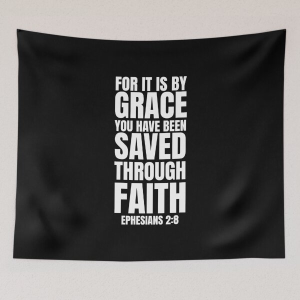 Item preview, Saved By Grace Ephesians 2:8 | Bible Quotes designed and sold by MoriaStore.