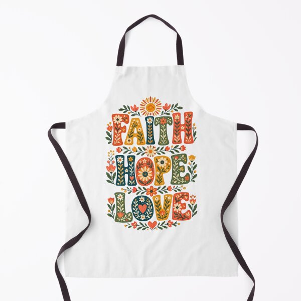 Item preview, Bible Verse – Faith Hope Love – Bible Positive Verse | Christian Floral Folk Art designed and sold by Noble-Piece.
