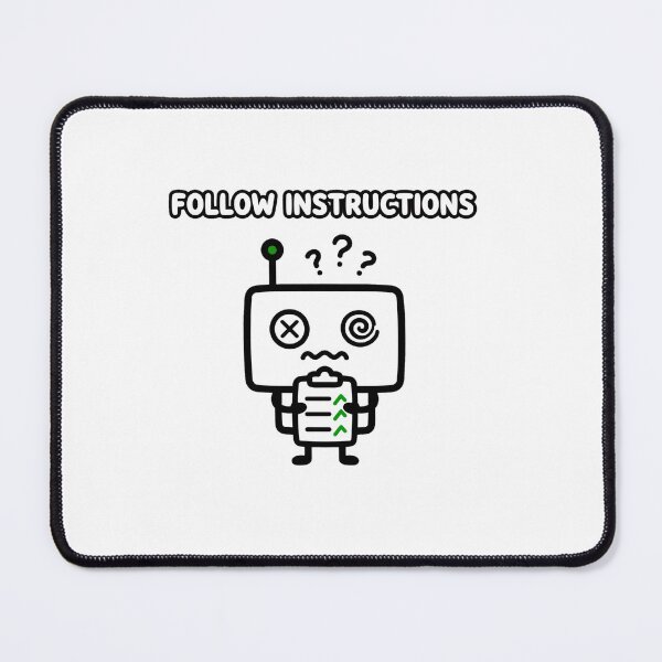 Item preview, Follow Instructions Funny Robot Shirt - Cute Confused Tech Office Meme designed and sold by ismai6.