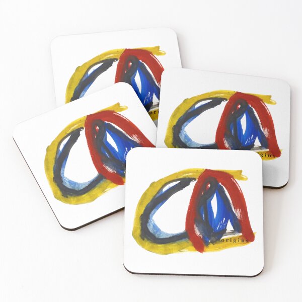 Item preview, Expressive Primary Colors Brushstroke - Bold Gestural Abstract designed and sold by ORIGINS LINES.