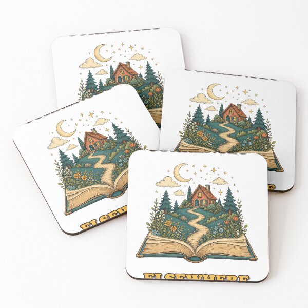 Item preview, Currently Elsewhere Magical Book Lover Art designed and sold by CheerfulNest.