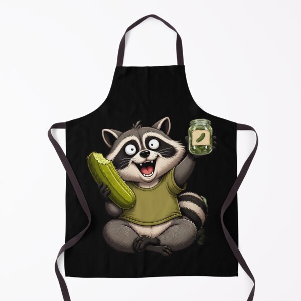 Item preview, Raccoon Eating Pickles Funny Meme Pickle Lover Cute Art. designed and sold by LeSoniPapaPrint.