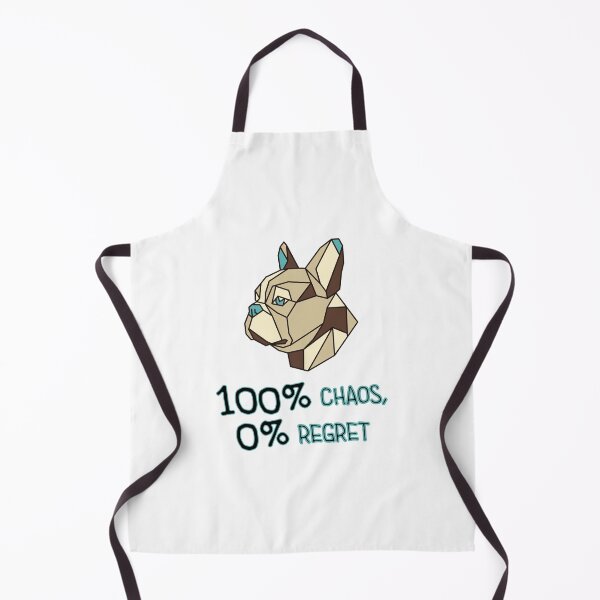 Item preview, Geometric French Bulldog - 100% Chaos, 0% Regret designed and sold by AnimalsKnowAll.