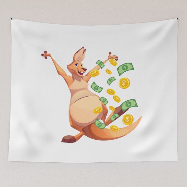 Item preview, Happy Kangaroo with Money designed and sold by Medya-Tivation.