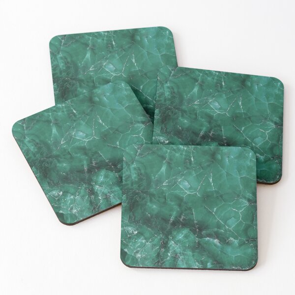 Item preview, Emerald Green and White Marble  designed and sold by ZedColors.