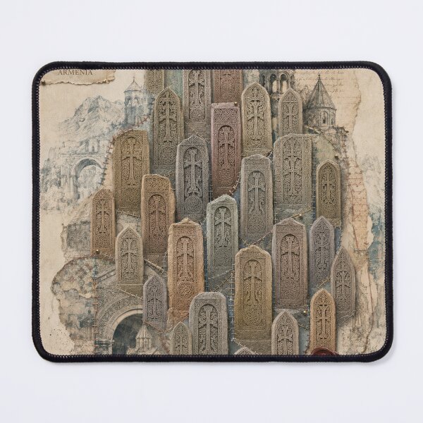Item preview, Northern Armenian Khachkars Vintage Collage designed and sold by Qenlo.