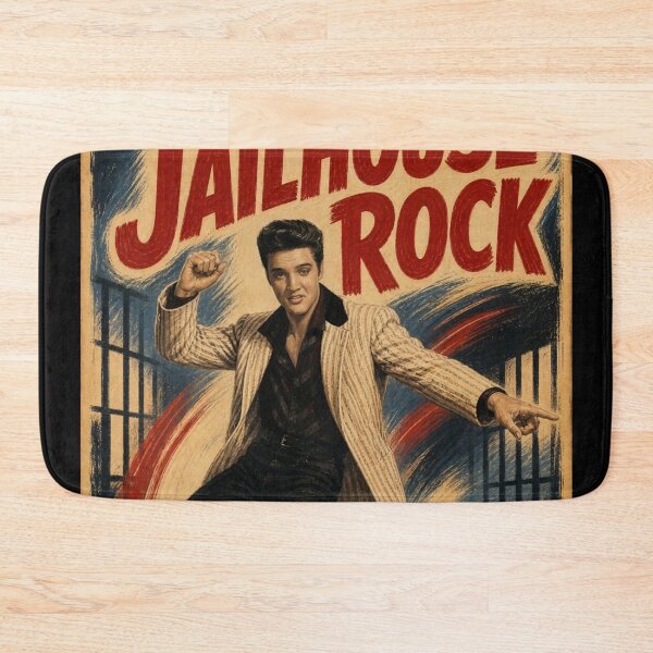 Item preview, Jailhouse Rock 1957 - Full Body Dance Pose Vintage Poster designed and sold by ElvisVintagePosters.