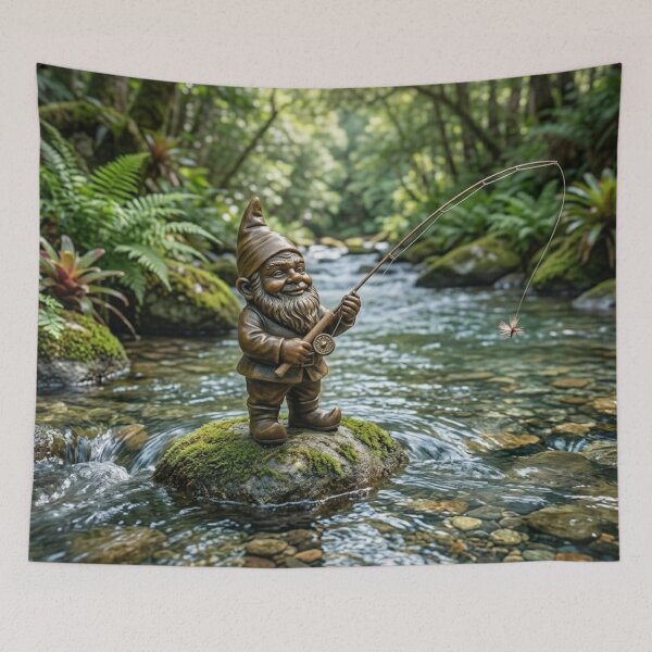 Item preview, Wroclaw Gnome Fly Fishing designed and sold by Purrfecta.