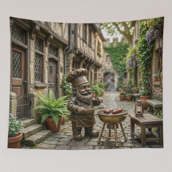 Item preview, Wroclaw Gnome at the BBQ designed and sold by Purrfecta.