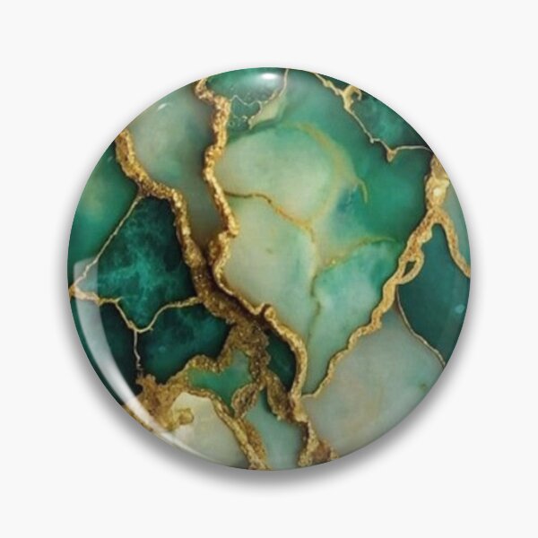 Item preview, Green and Gold Marble  designed and sold by ZedColors.