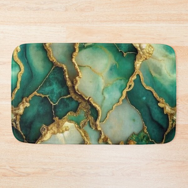 Item preview, Green and Gold Marble  designed and sold by ZedColors.