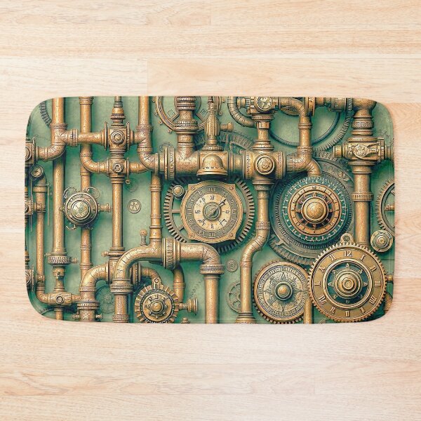 Item preview, Gears, Pipes, Mechanical Steampunk Design designed and sold by Retro Art Factory.