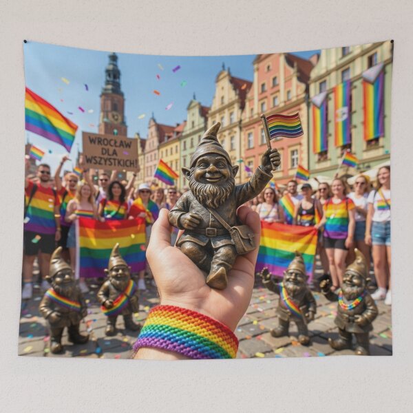 Item preview, Wroclaw Gnomes at Pride Parade designed and sold by Purrfecta.