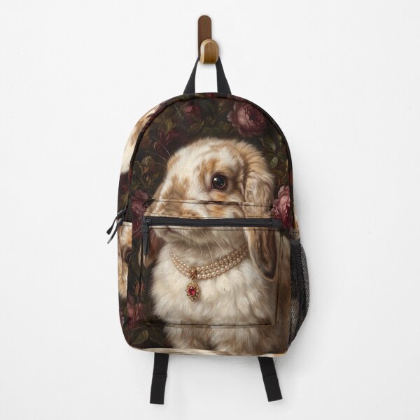 Item preview, Noble Lop Rabbit with Ruby Gold Pendant designed and sold by Real Beast Art.