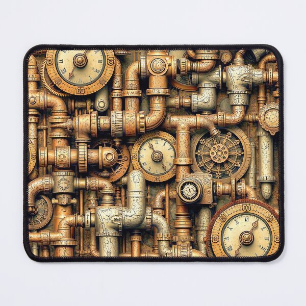 Item preview, Gears, Pipes, Steampunk Design designed and sold by Retro Art Factory.
