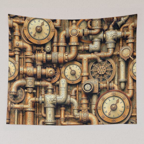 Item preview, Gears, Pipes, Steampunk Design designed and sold by Retro Art Factory.
