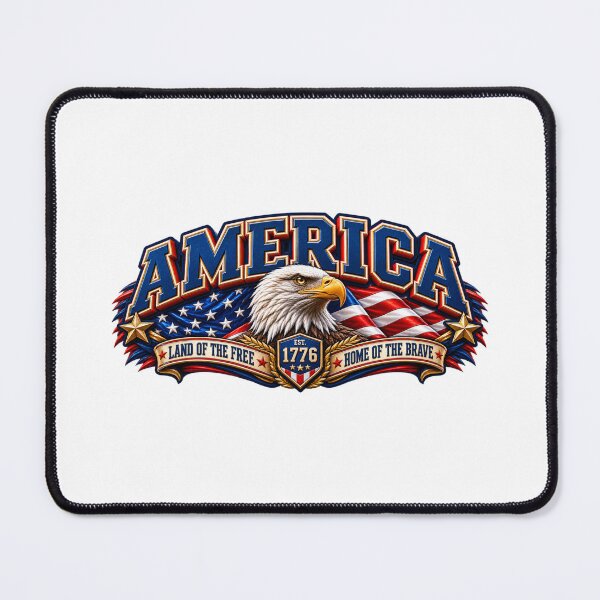 Item preview, America Land of the Free – Patriotic Eagle 1776 designed and sold by HO•Designs.