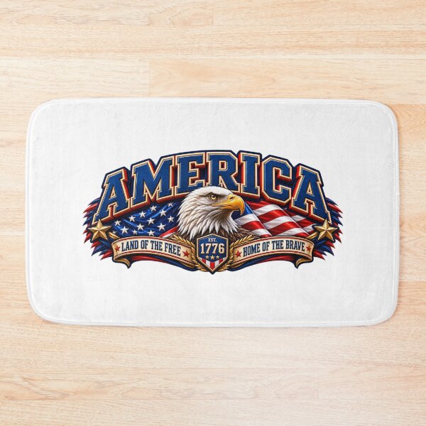 Item preview, America Land of the Free – Patriotic Eagle 1776 designed and sold by HO•Designs.