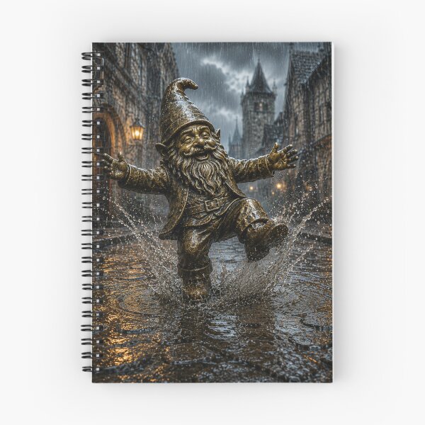 Item preview, Wroclaw Joyful Gnome in a Rainstorm designed and sold by Purrfecta.
