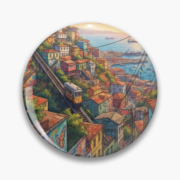 Item preview, Copy of Valparaíso Chile Vintage Retro Travel Poster Art designed and sold by ElartedeNoel.