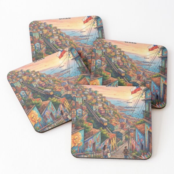Item preview, Copy of Valparaíso Chile Vintage Retro Travel Poster Art designed and sold by ElartedeNoel.