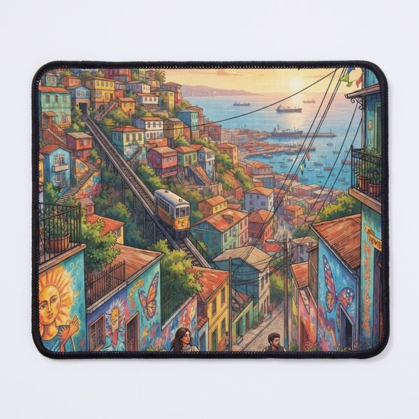 Item preview, Copy of Valparaíso Chile Vintage Retro Travel Poster Art designed and sold by ElartedeNoel.