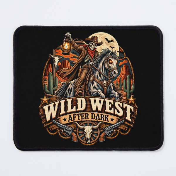 Item preview, Wild West After Dark Skeleton Cowboy Halloween Western designed and sold by afr-saad.