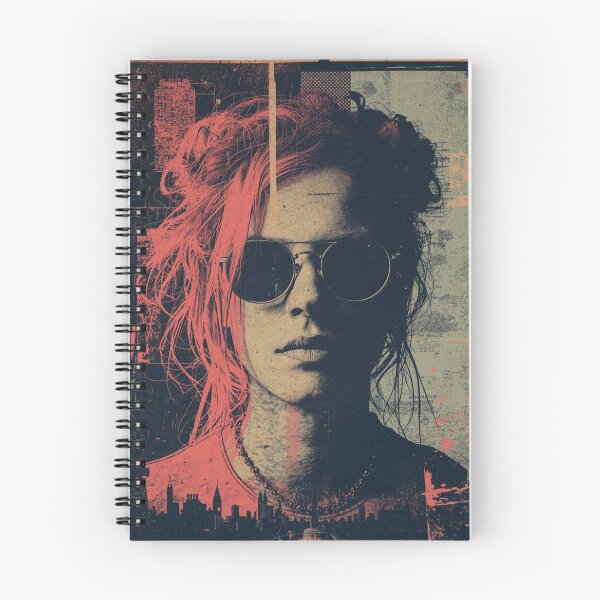 Item preview, Grunge Urban Woman Portrait Cityscape Collage Art designed and sold by ERODED SELF.