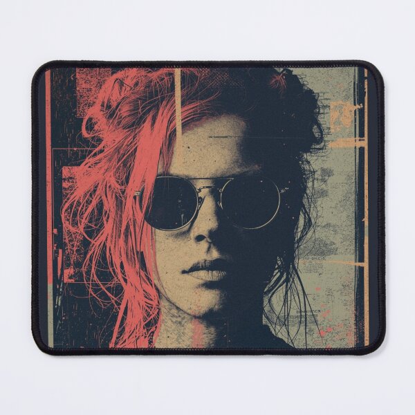 Item preview, Grunge Urban Woman Portrait Cityscape Collage Art designed and sold by ERODED SELF.
