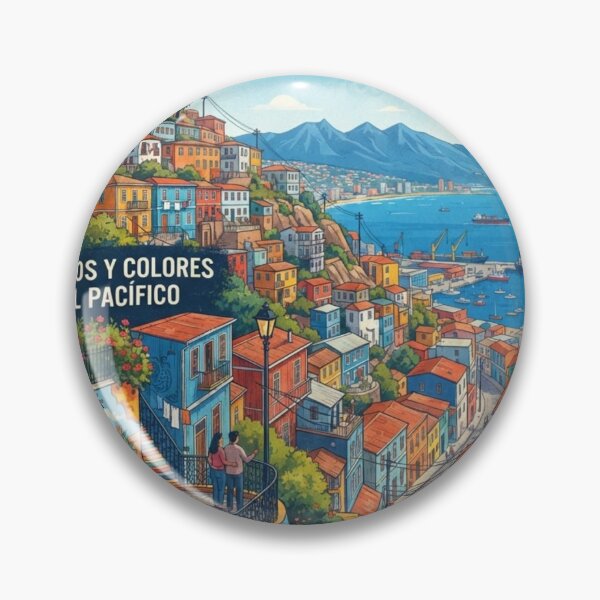 Item preview, Valparaíso Chile Vintage Retro Travel Poster Art designed and sold by ElartedeNoel.