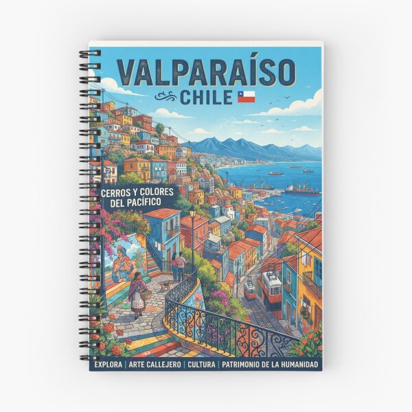 Item preview, Valparaíso Chile Vintage Retro Travel Poster Art designed and sold by ElartedeNoel.