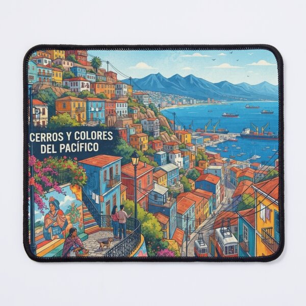 Item preview, Valparaíso Chile Vintage Retro Travel Poster Art designed and sold by ElartedeNoel.