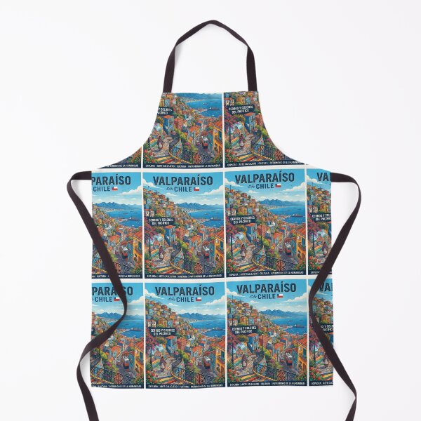 Item preview, Valparaíso Chile Póster de viaje vintage retro Arte designed and sold by ElartedeNoel.