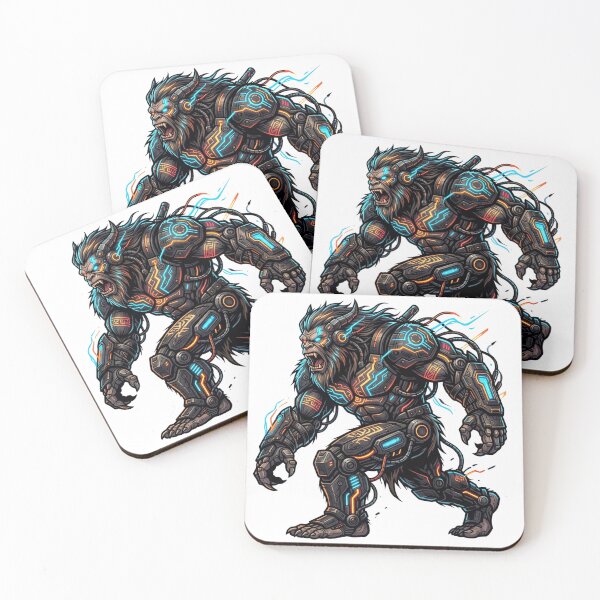Item preview, Cyber Tribal Bigfoot - Sasquatch Art Tattoo Design designed and sold by Spank My Yeti.