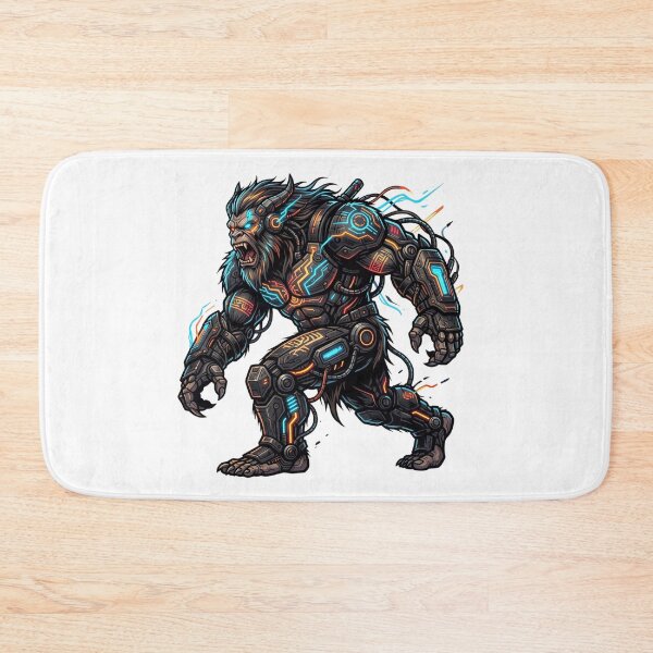 Item preview, Cyber Tribal Bigfoot - Sasquatch Art Tattoo Design designed and sold by Spank My Yeti.