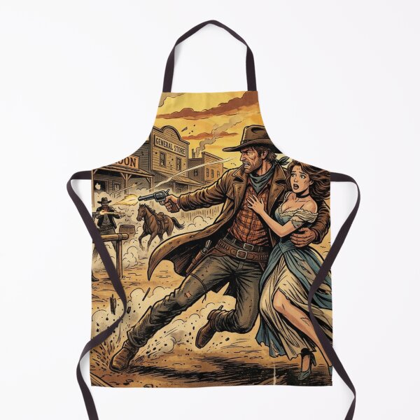 Item preview, Guns at Sundown Western Comic Cover designed and sold by JonelleTshirts.