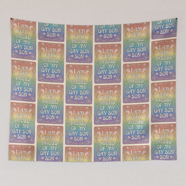 Item preview, Proud Mom of My Gay Son Floral Rainbow Vintage designed and sold by ZhivanCrimson.