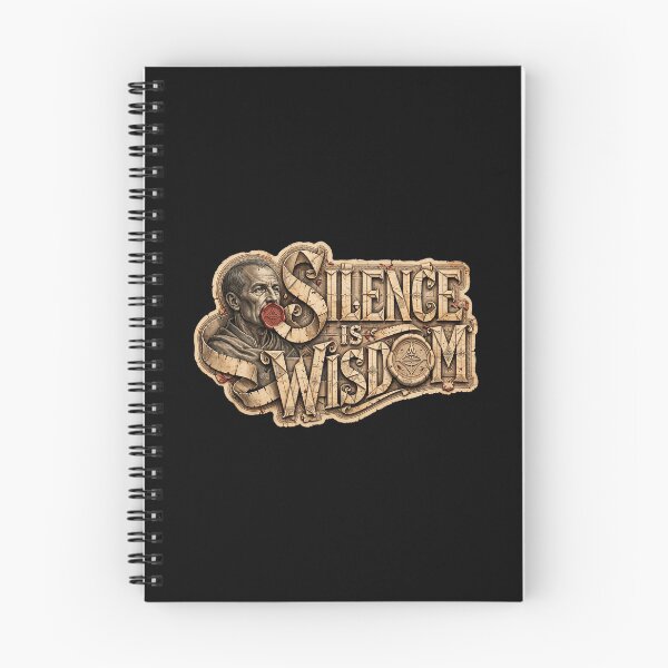Item preview, Silence Is Wisdom, Wisdom Quote, Inspirational Saying, Ancient Wisdom, Silence Quote, Inner Peace, Mindfulness, Patience, Self Control, Thoughtful Living designed and sold by Typologystudios.