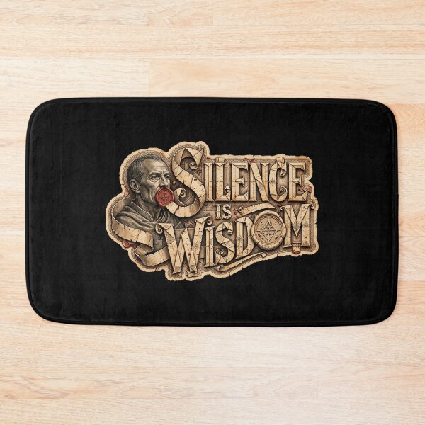 Item preview, Silence Is Wisdom, Wisdom Quote, Inspirational Saying, Ancient Wisdom, Silence Quote, Inner Peace, Mindfulness, Patience, Self Control, Thoughtful Living designed and sold by Typologystudios.