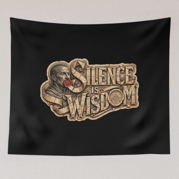 Item preview, Silence Is Wisdom, Wisdom Quote, Inspirational Saying, Ancient Wisdom, Silence Quote, Inner Peace, Mindfulness, Patience, Self Control, Thoughtful Living designed and sold by Typologystudios.