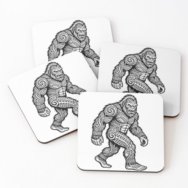Item preview, Hawaiian Tribal Bigfoot - Sasquatch Art Tattoo Design designed and sold by Spank My Yeti.