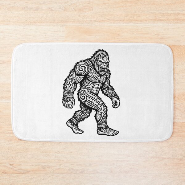 Item preview, Hawaiian Tribal Bigfoot - Sasquatch Art Tattoo Design designed and sold by Spank My Yeti.